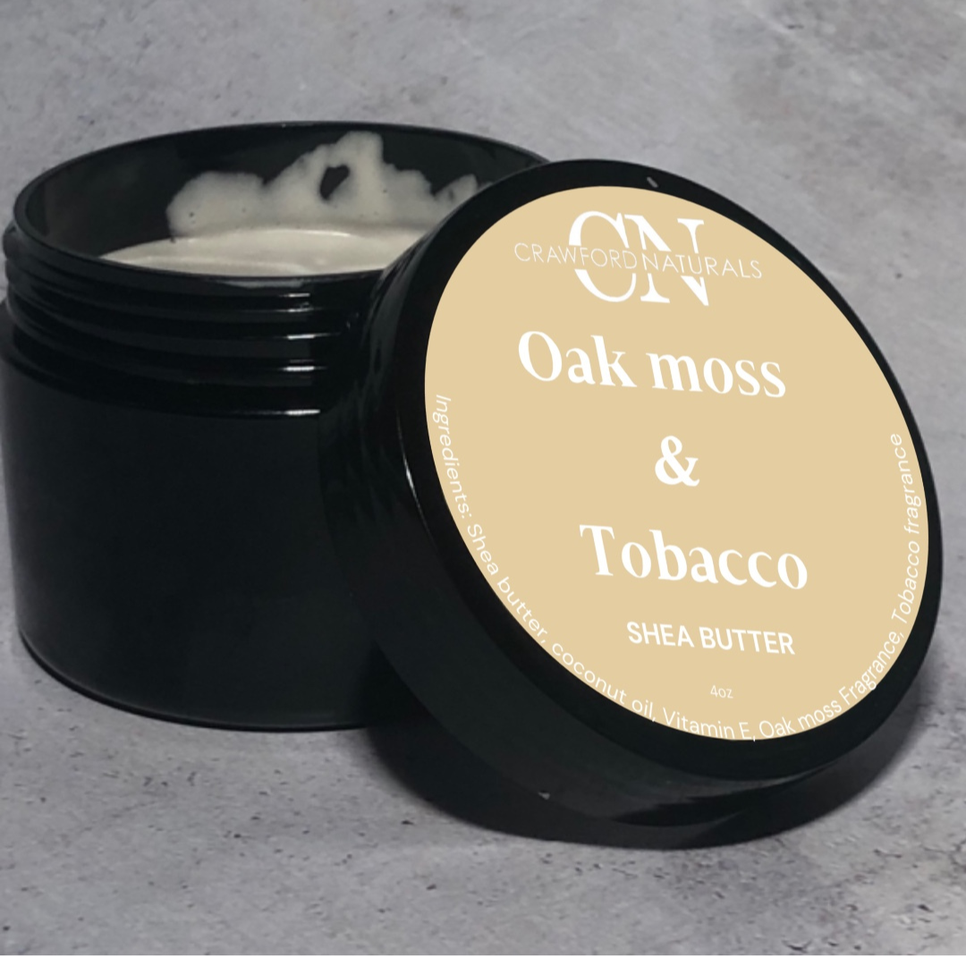 Oak moss and Tobacco shea butter * 4oz